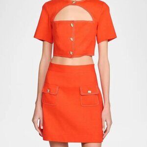 Sandro Paris orange matching set